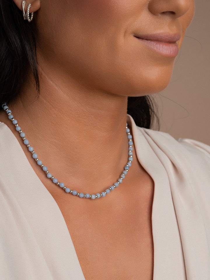 Sparkling ketting in 925 sterling zilver voor dames met edelstenen 