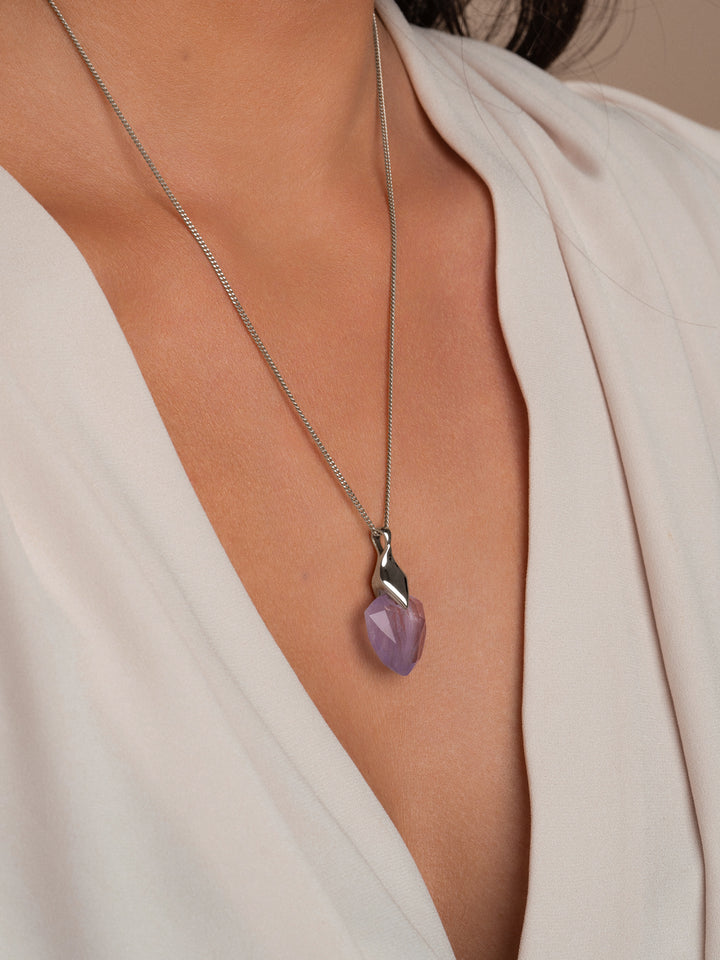 Edelsteenketting met amethist voor vrouwen