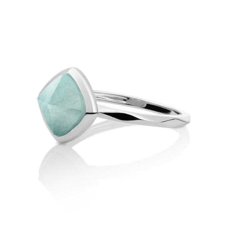 Edge Ring Amazonite - Zilver
