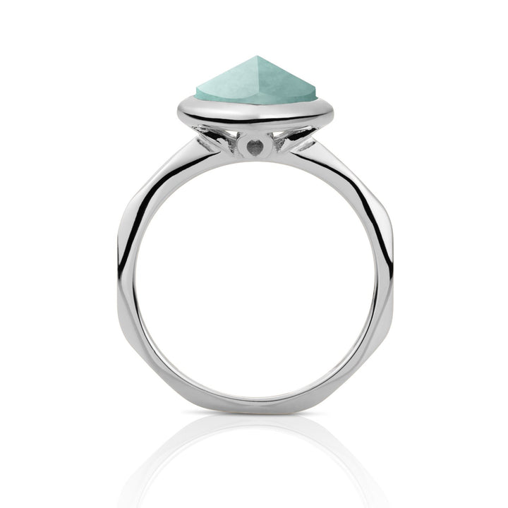 Edge Ring Amazonite - Zilver
