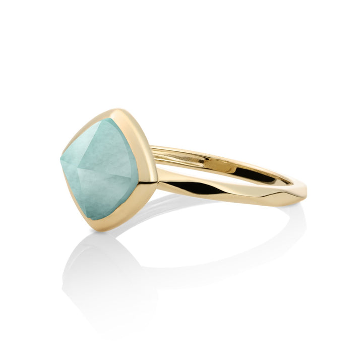 Edge Ring Amazonite | 9 karaat