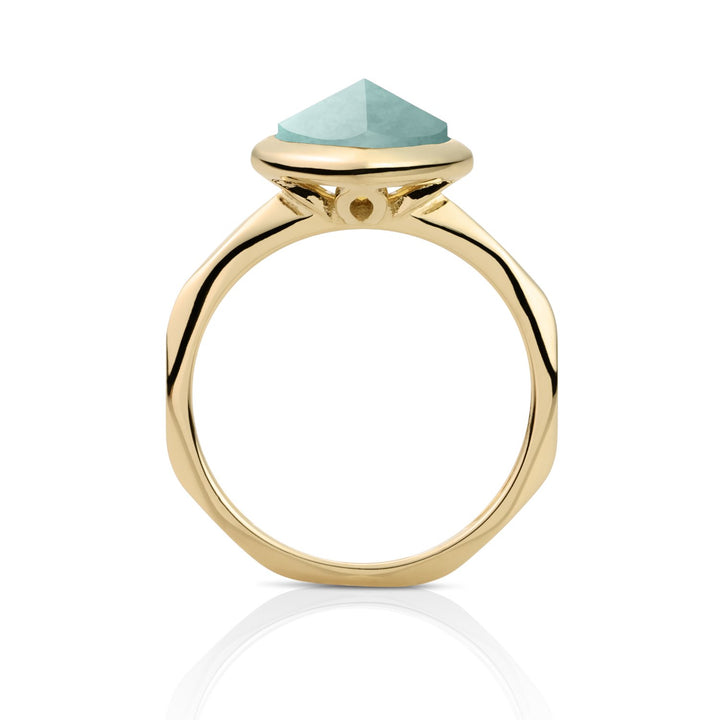 Edge Ring Amazonite | 9 karaat