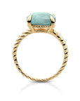 Twist Ring Amazonite - 9 karaat