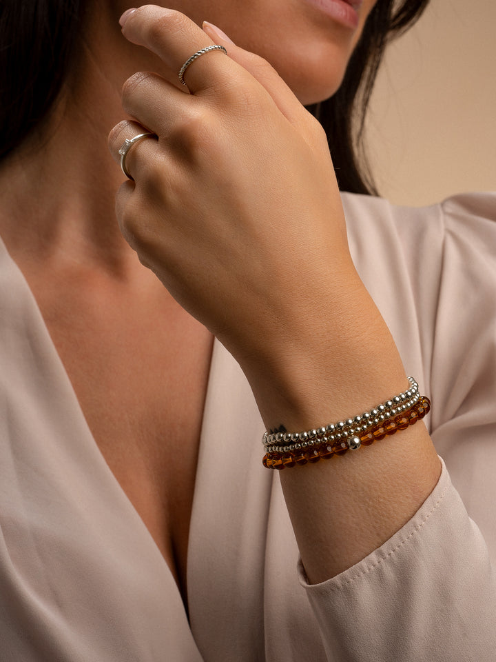 Citrine Quartz Saturn large armband