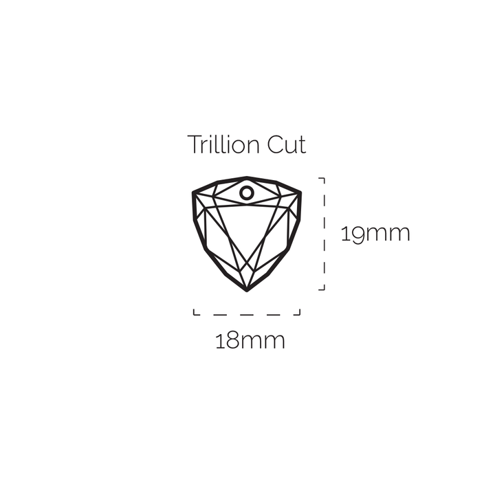 Tiger Eye Trillion Cut ketting edelsteen